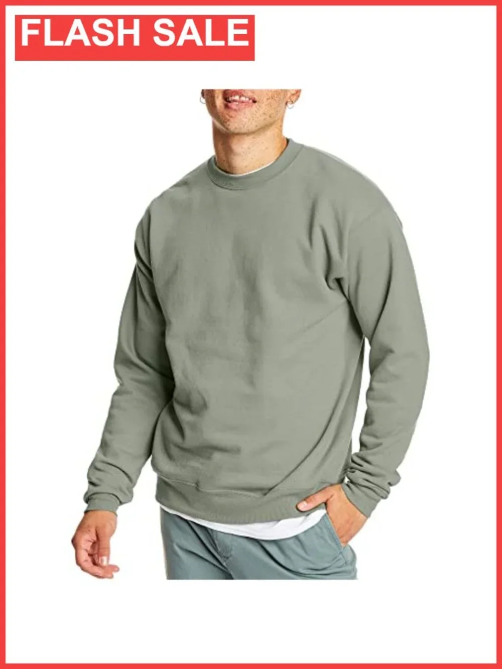 EcoSmart Fleece Crewneck Sweatshirt Relaxed Pullover Long Sleeve